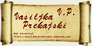 Vasiljka Prekajski vizit kartica